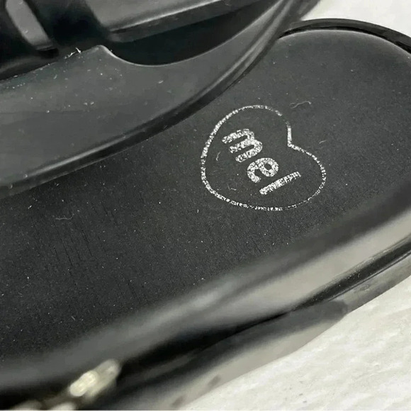 ❤️ Melissa sandals heart women  size 6 black - Picture 5 of 7